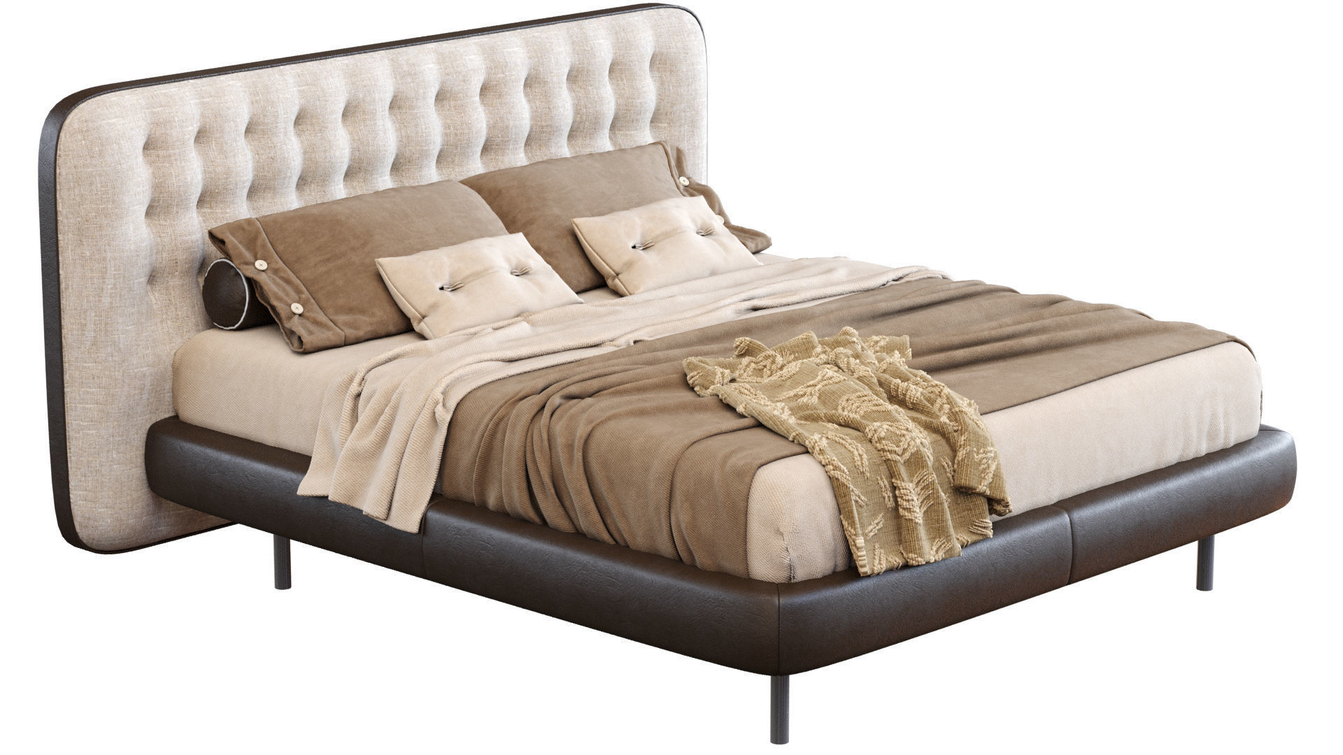 Bed Dedalo Up By Desiree 3D model_3