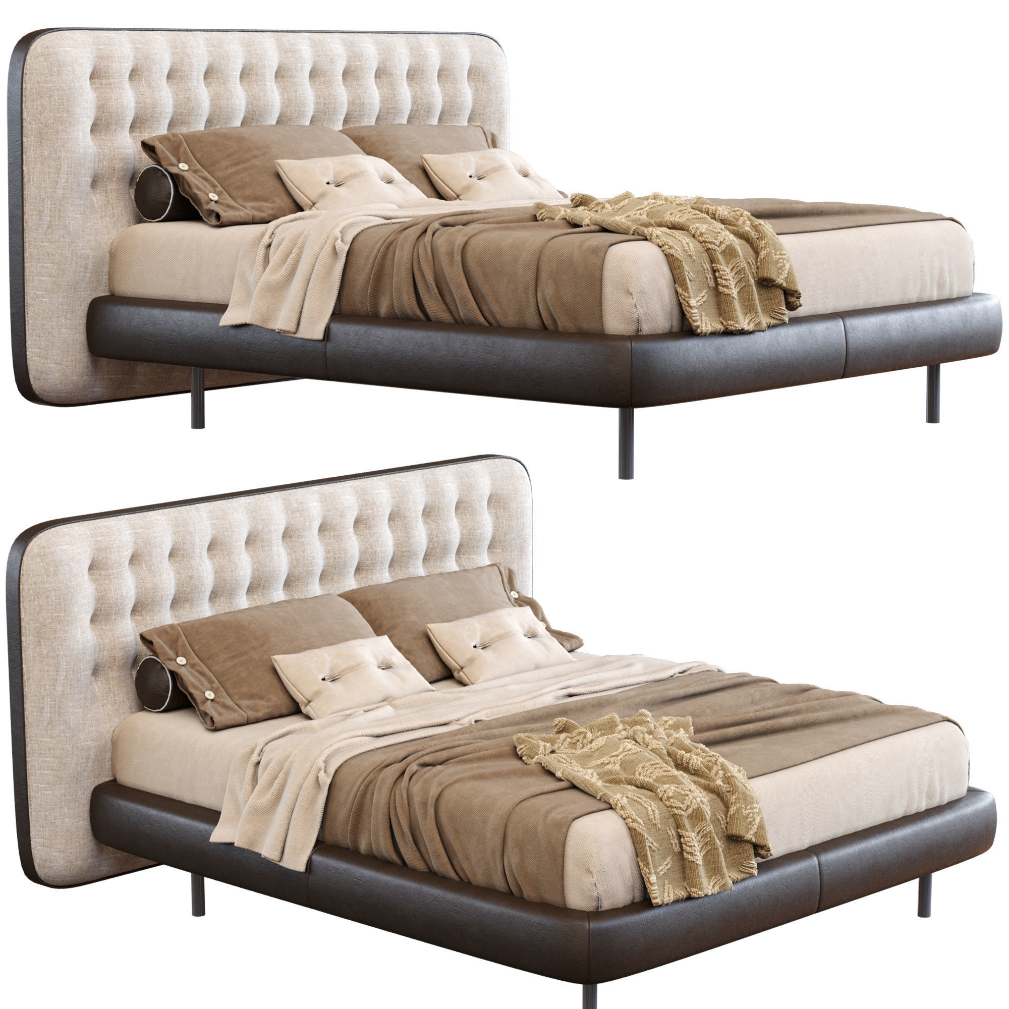 Bed Dedalo Up By Desiree 3D model_6