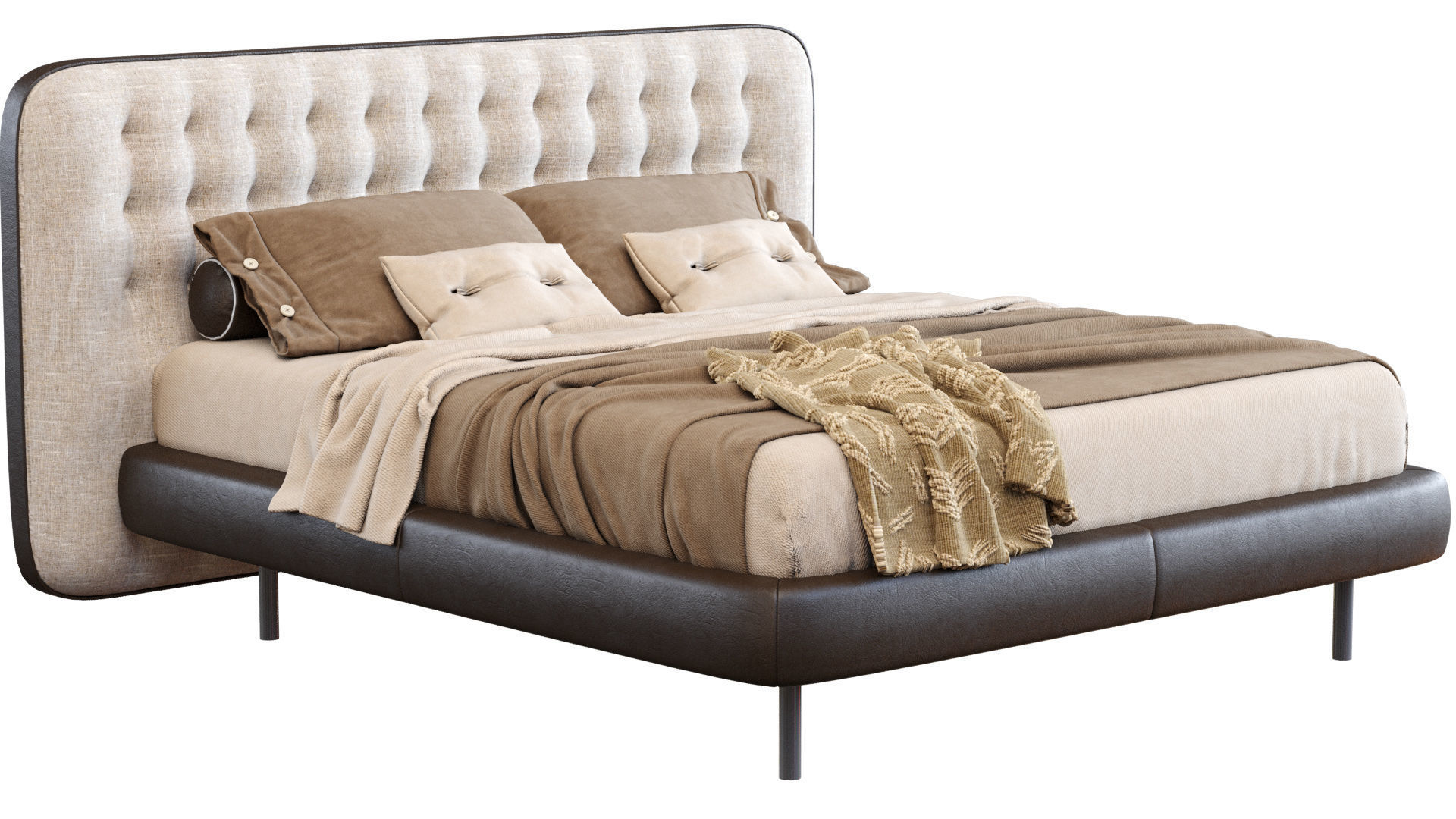 Bed Dedalo Up By Desiree 3D model_11