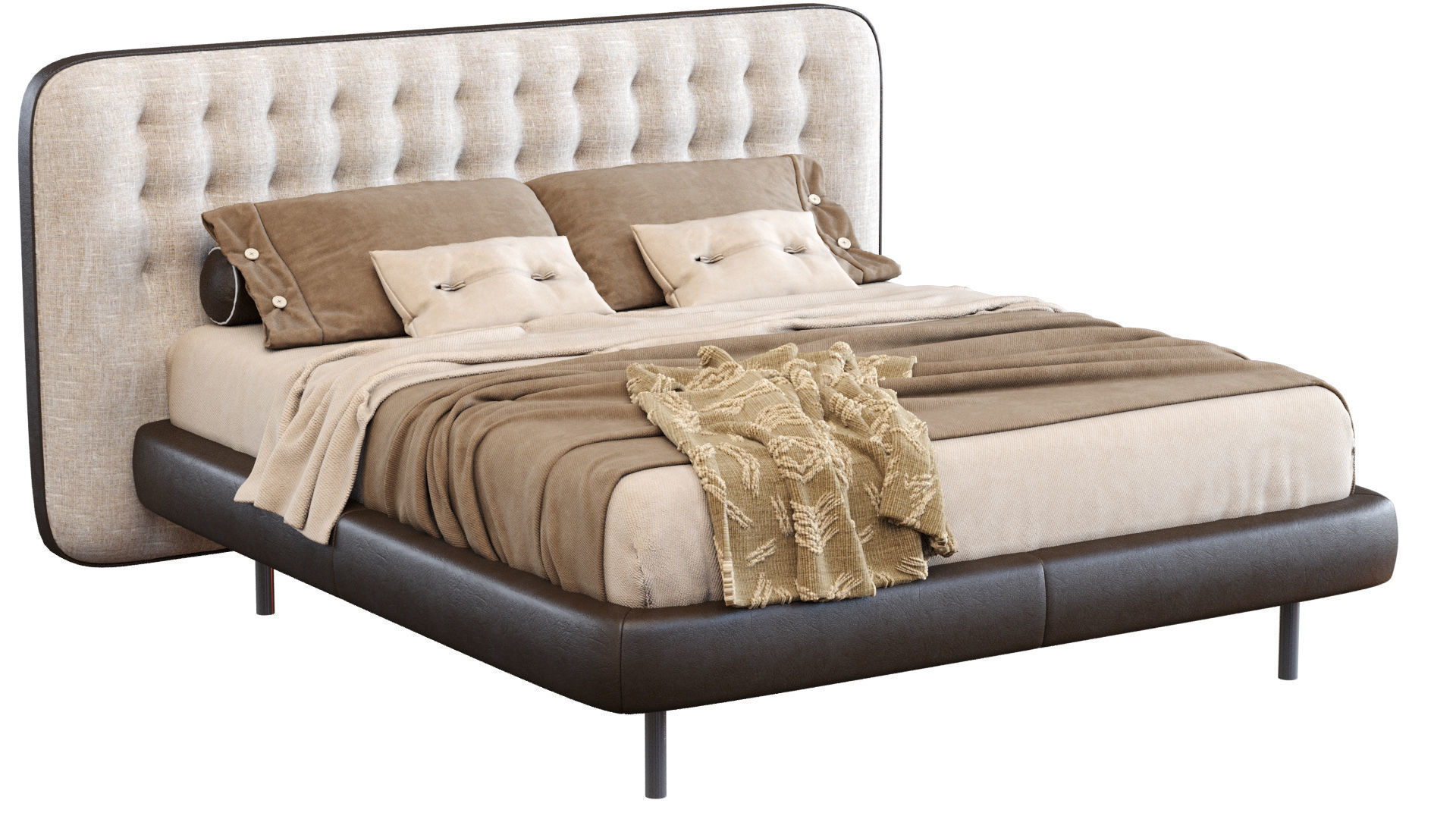 Bed Dedalo Up By Desiree 3D model_9