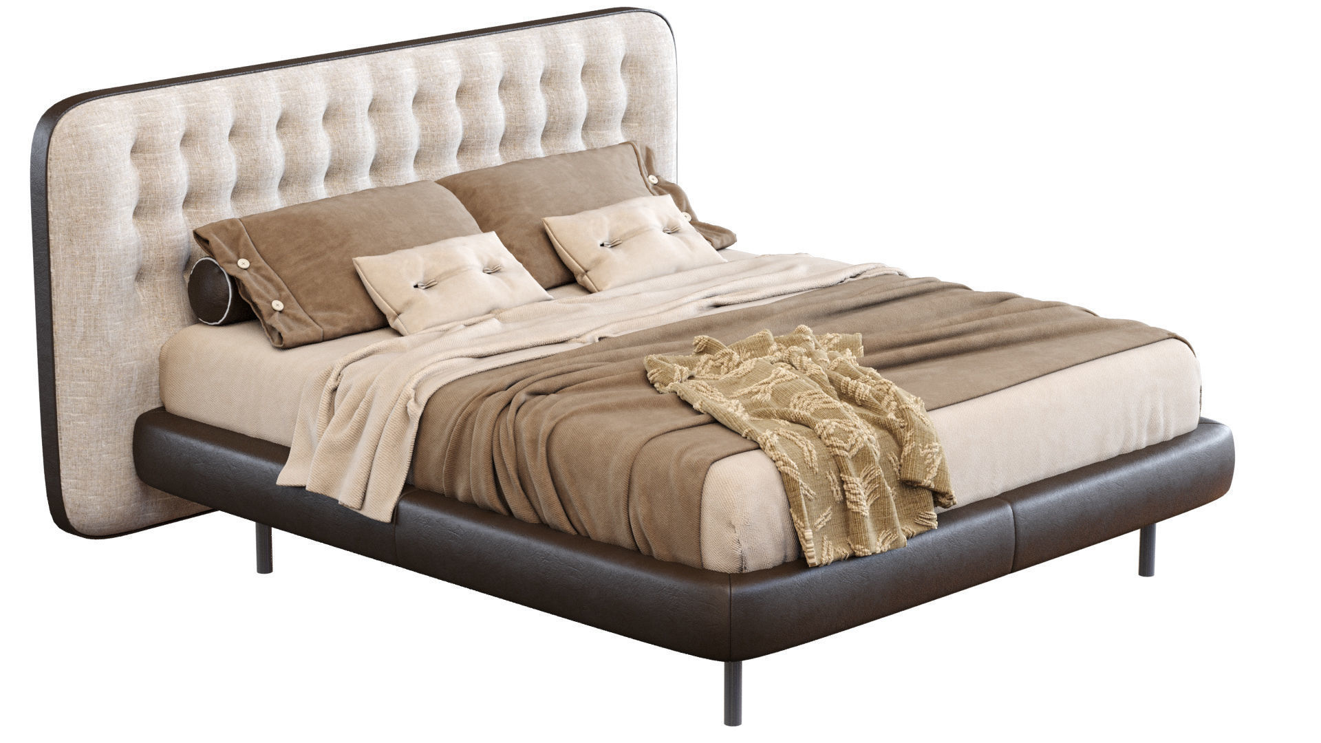 Bed Dedalo Up By Desiree 3D model_1