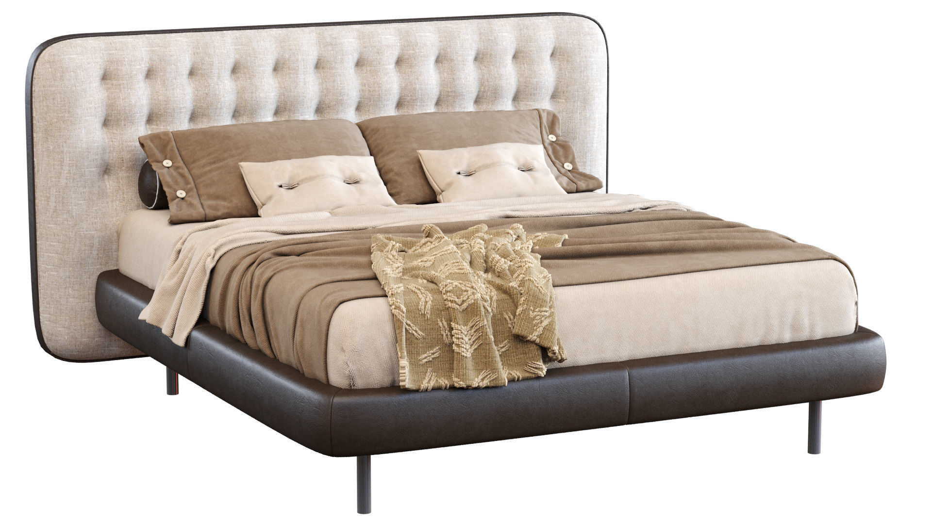 Bed Dedalo Up By Desiree 3D model_2