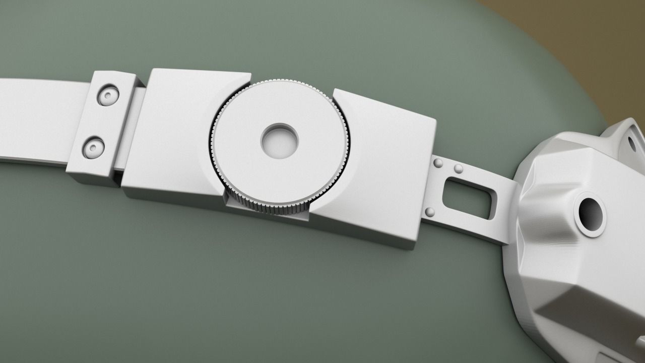 Airsoft Wilcox Industries helmet mount 3 HOLE  3D print model_4