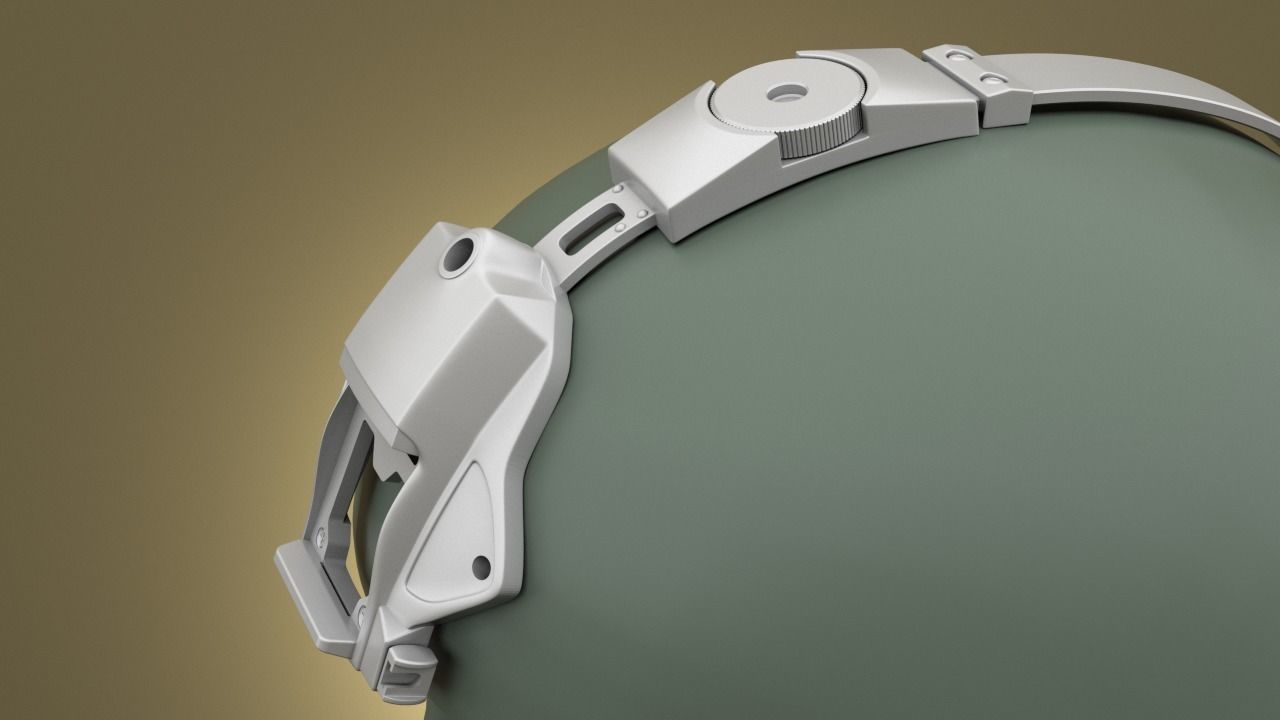 Airsoft Wilcox Industries helmet mount 3 HOLE  3D print model_12