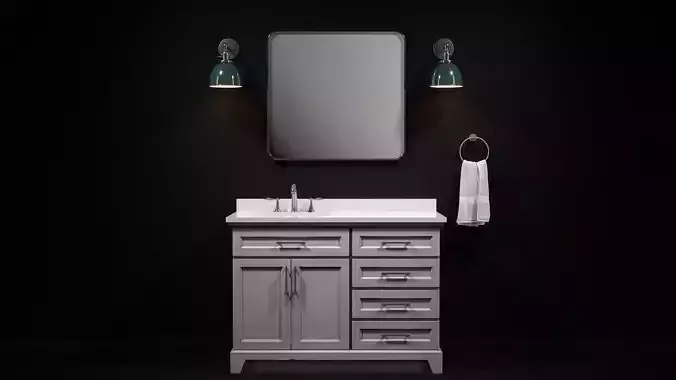 OVE Felix Vintage Grey 48 Brushed nickel