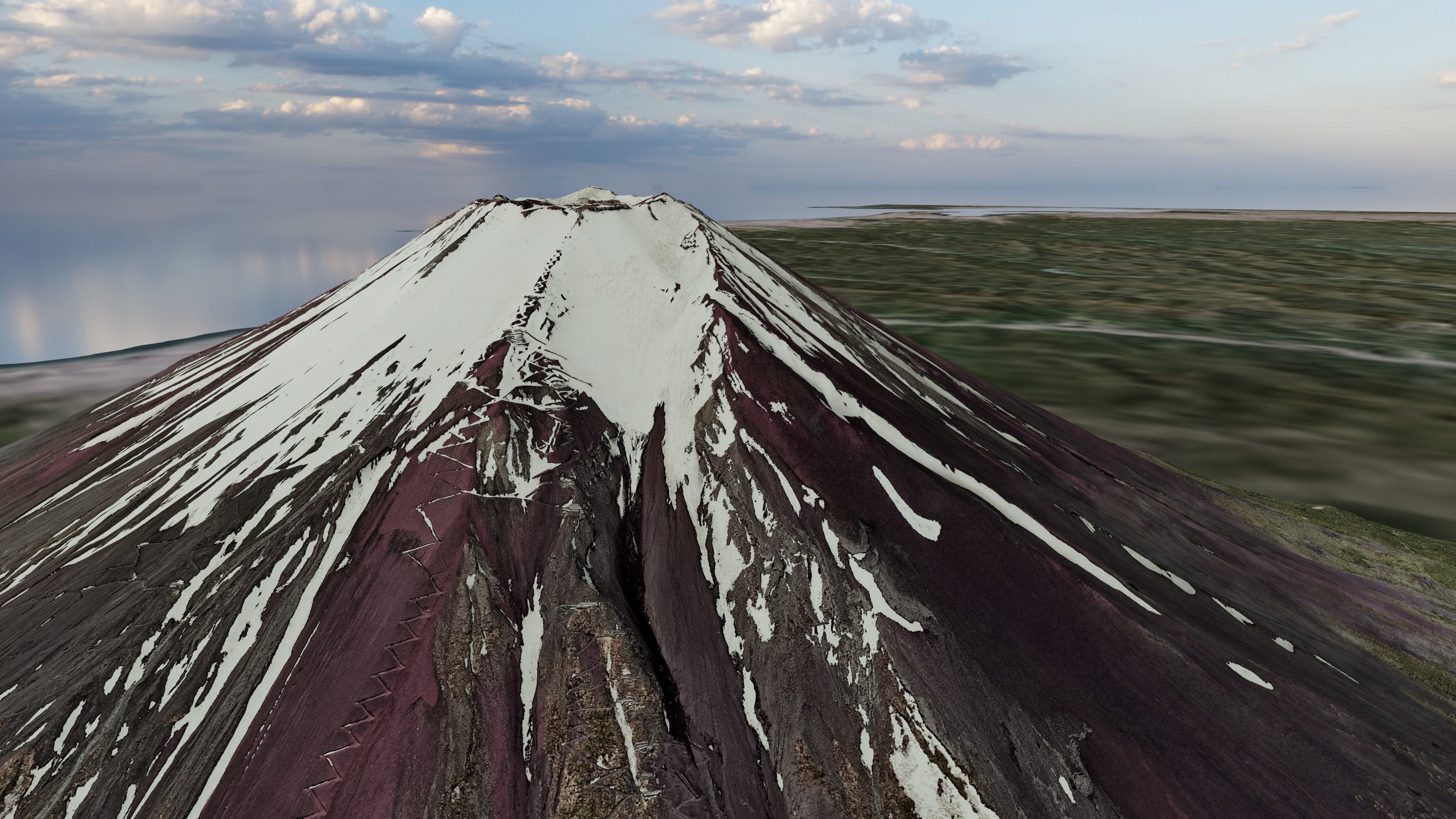 Mount Fuji Multipurpose Terrain Model 3D model_1