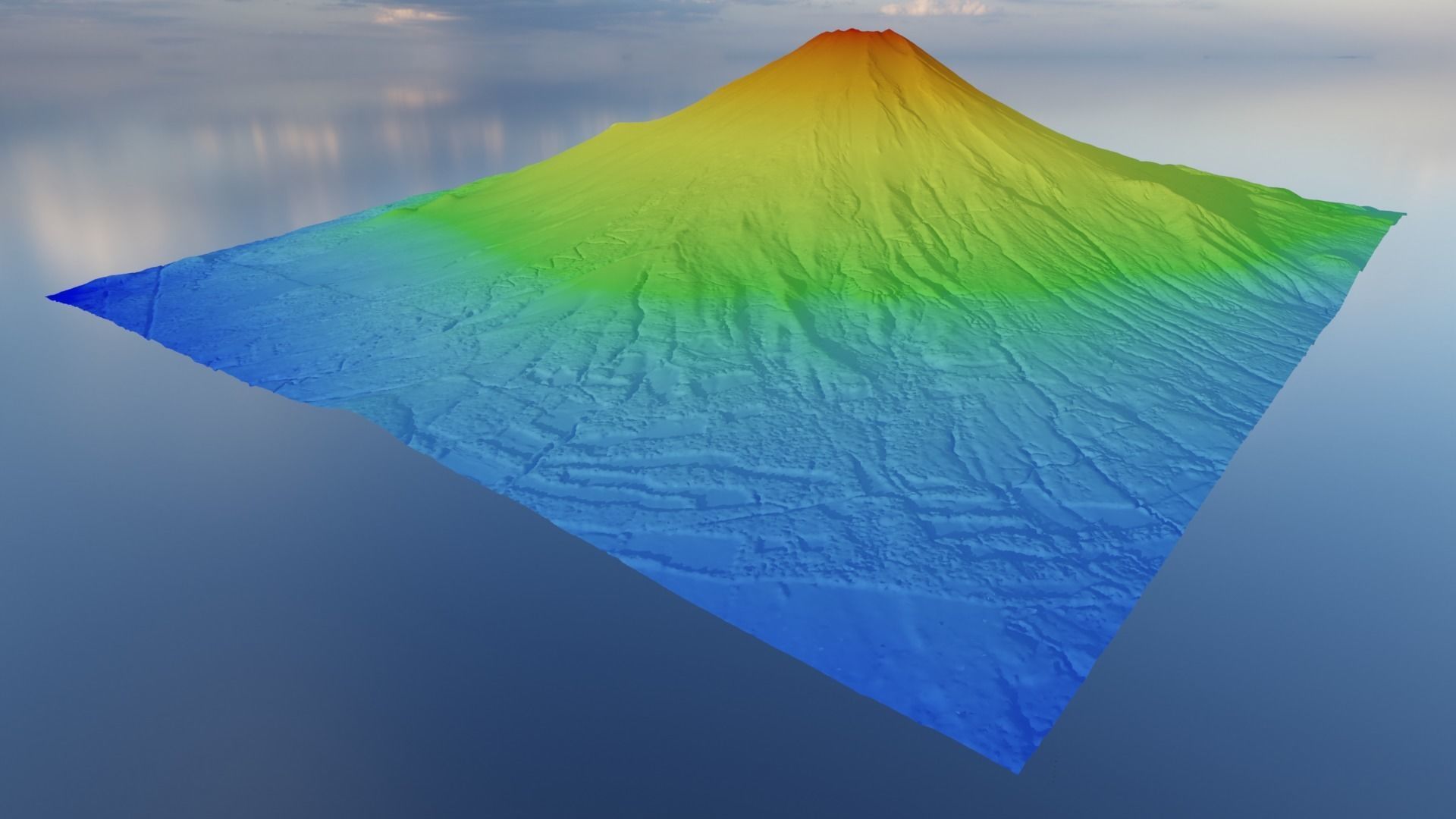 Mount Fuji Multipurpose Terrain Model 3D model_37