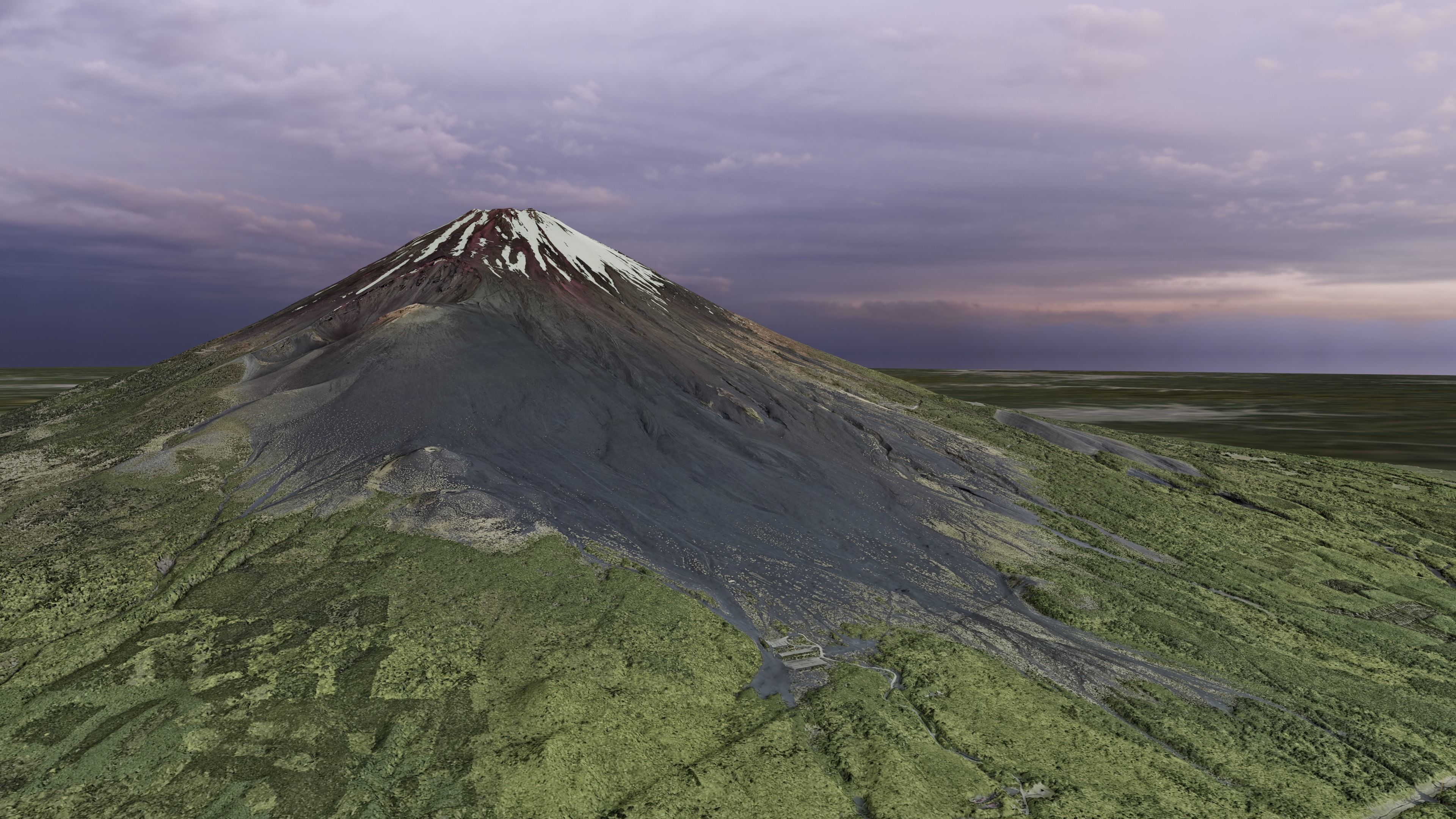 Mount Fuji Multipurpose Terrain Model 3D model_6