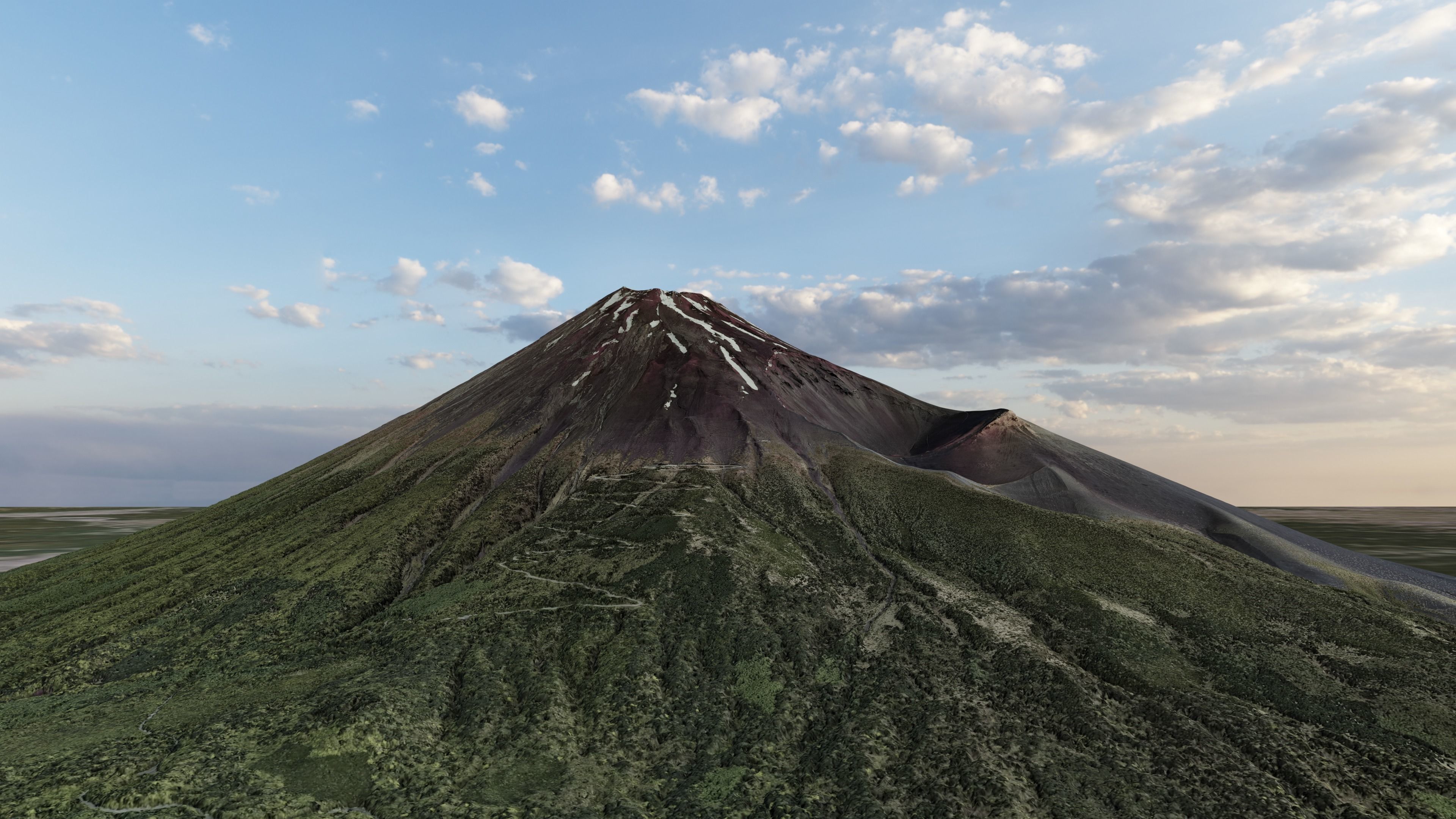 Mount Fuji Multipurpose Terrain Model 3D model_8