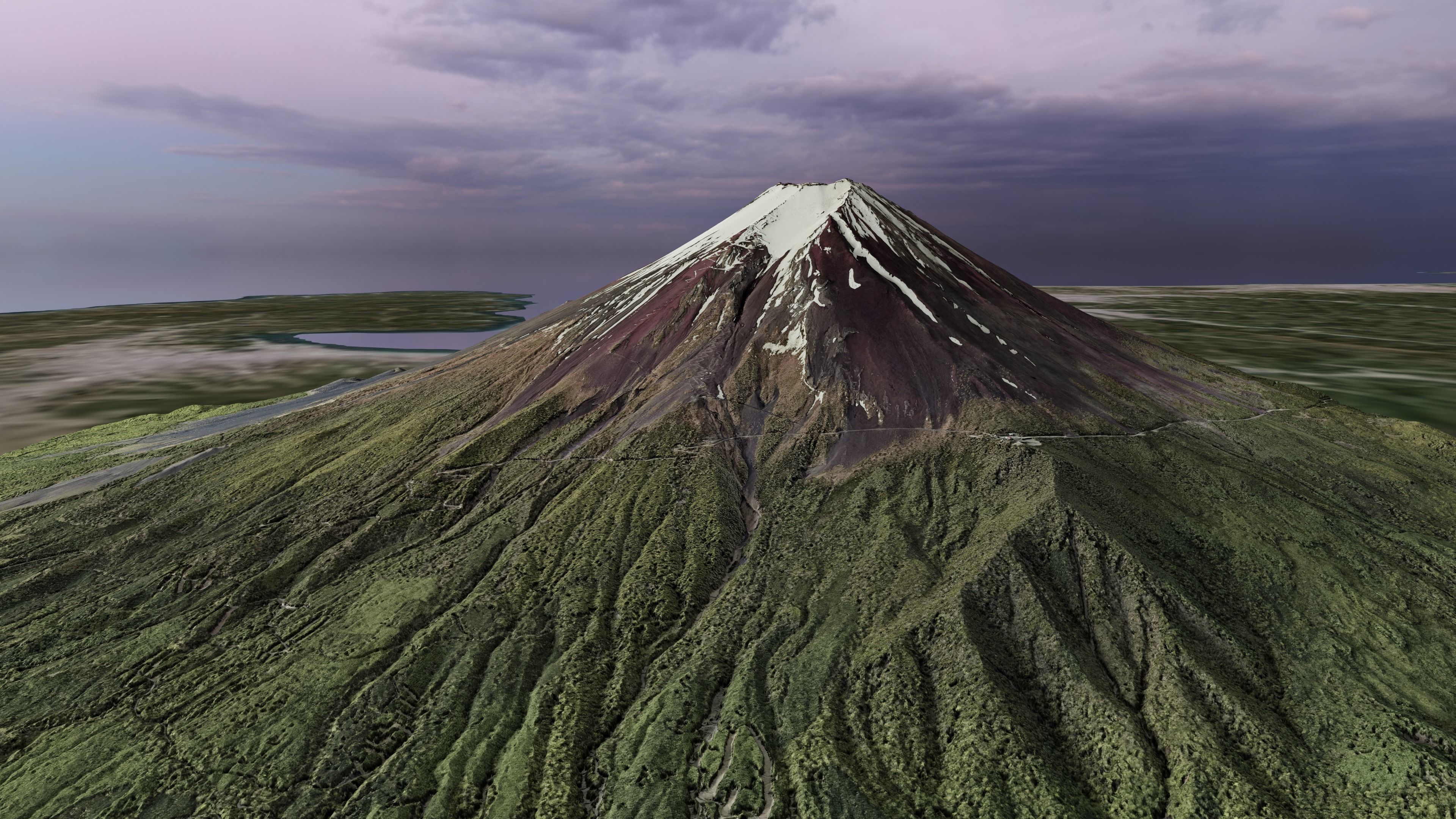 Mount Fuji Multipurpose Terrain Model 3D model_3