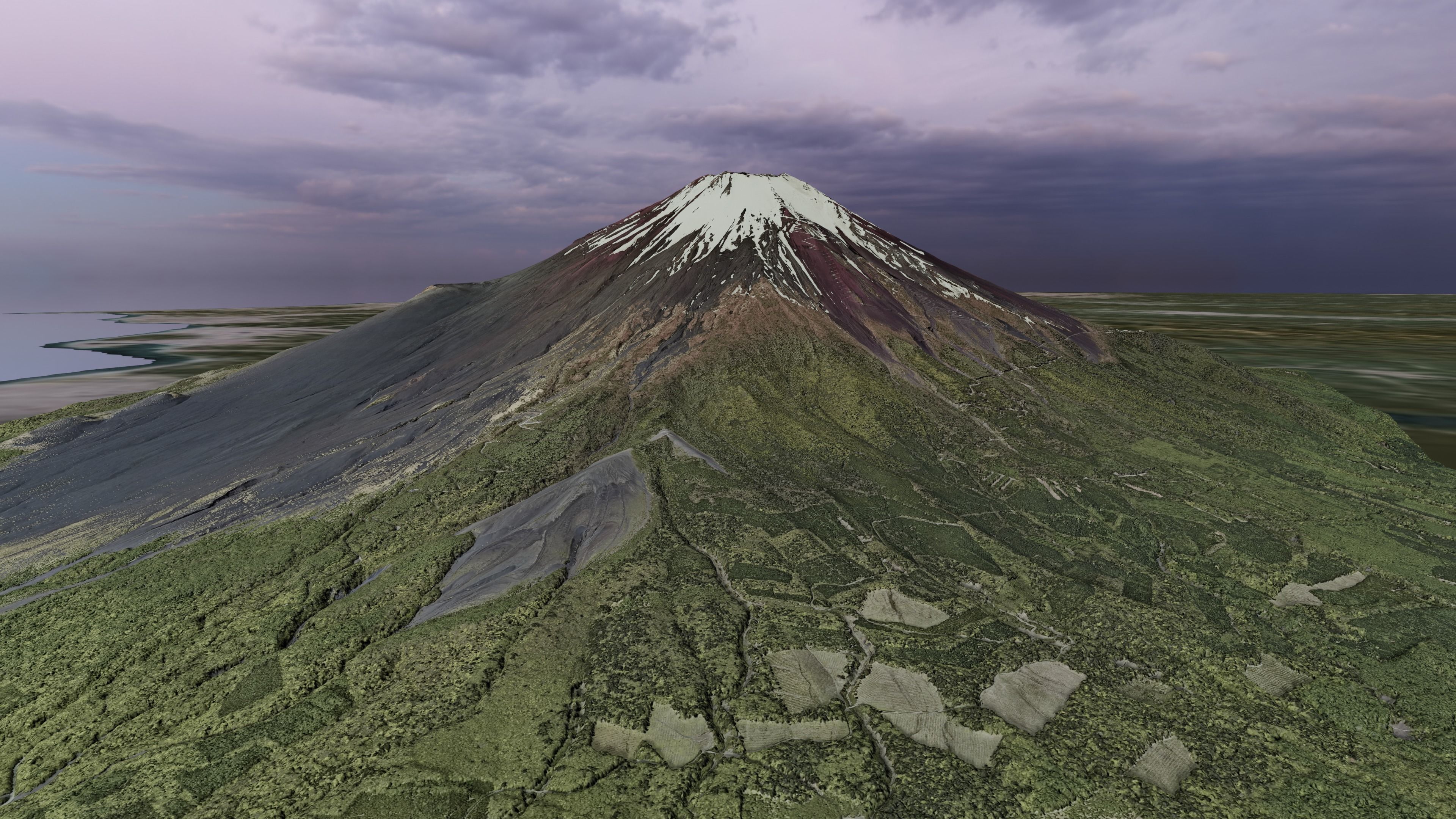 Mount Fuji Multipurpose Terrain Model 3D model_11