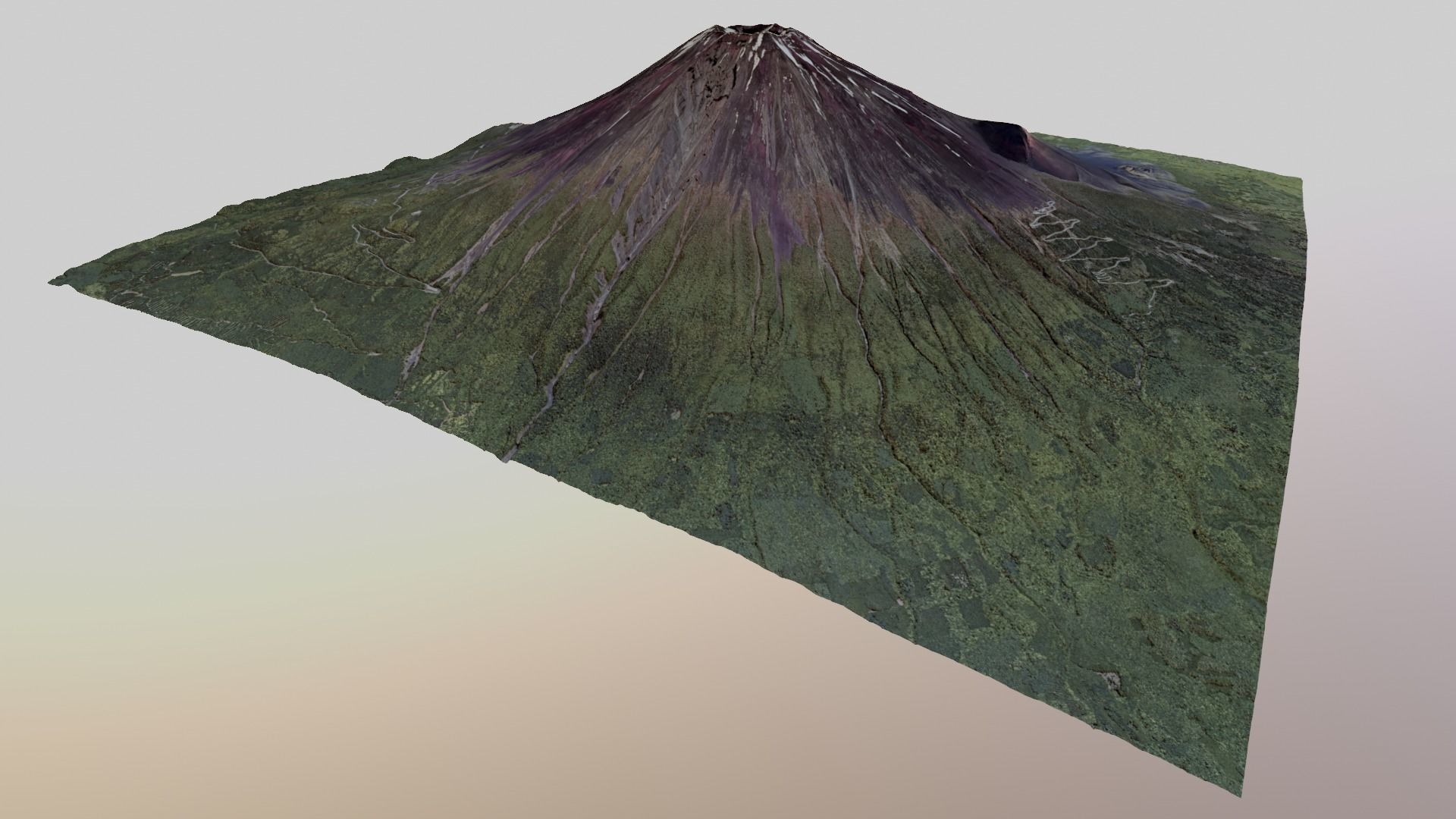 Mount Fuji Multipurpose Terrain Model 3D model_22