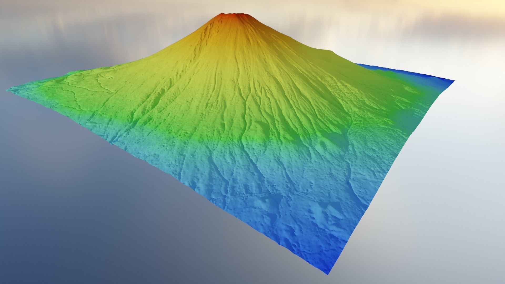 Mount Fuji Multipurpose Terrain Model 3D model_36
