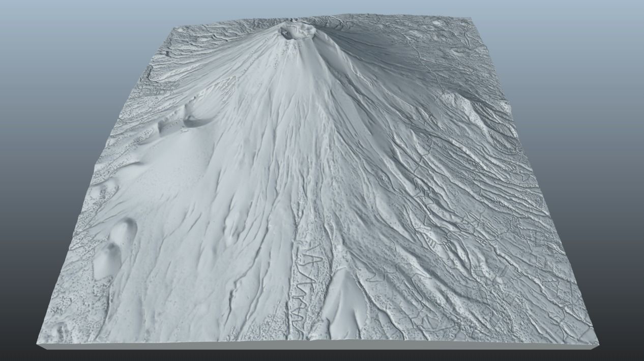 Mount Fuji Multipurpose Terrain Model 3D model_42