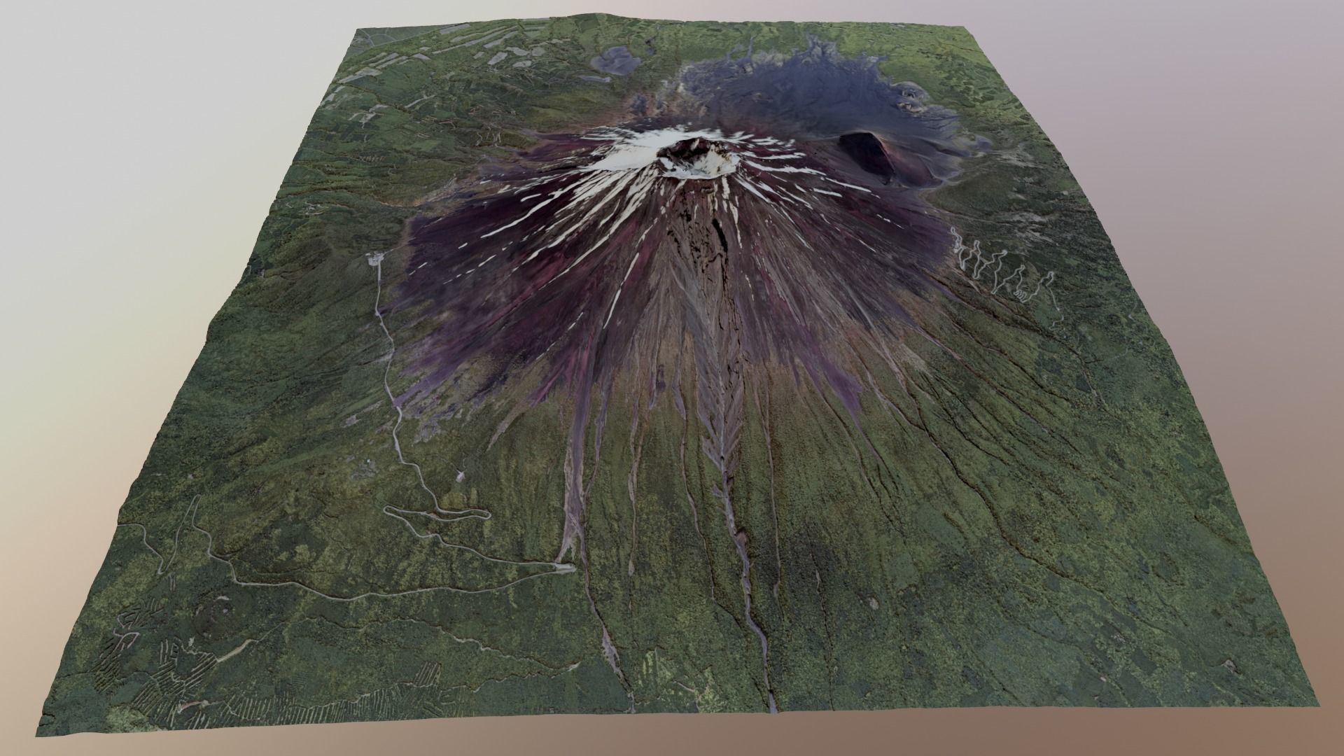 Mount Fuji Multipurpose Terrain Model 3D model_16