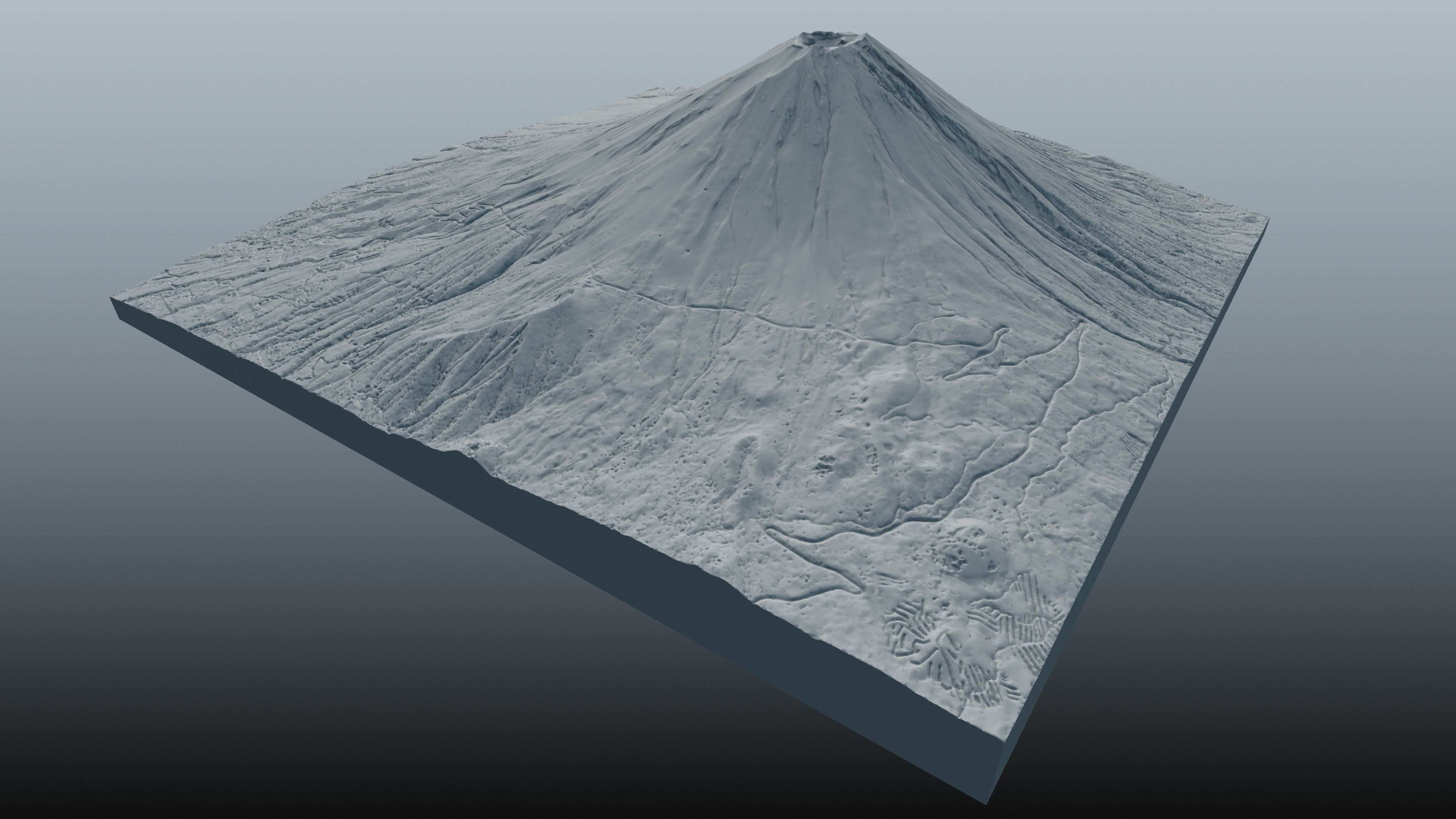 Mount Fuji Multipurpose Terrain Model 3D model_46
