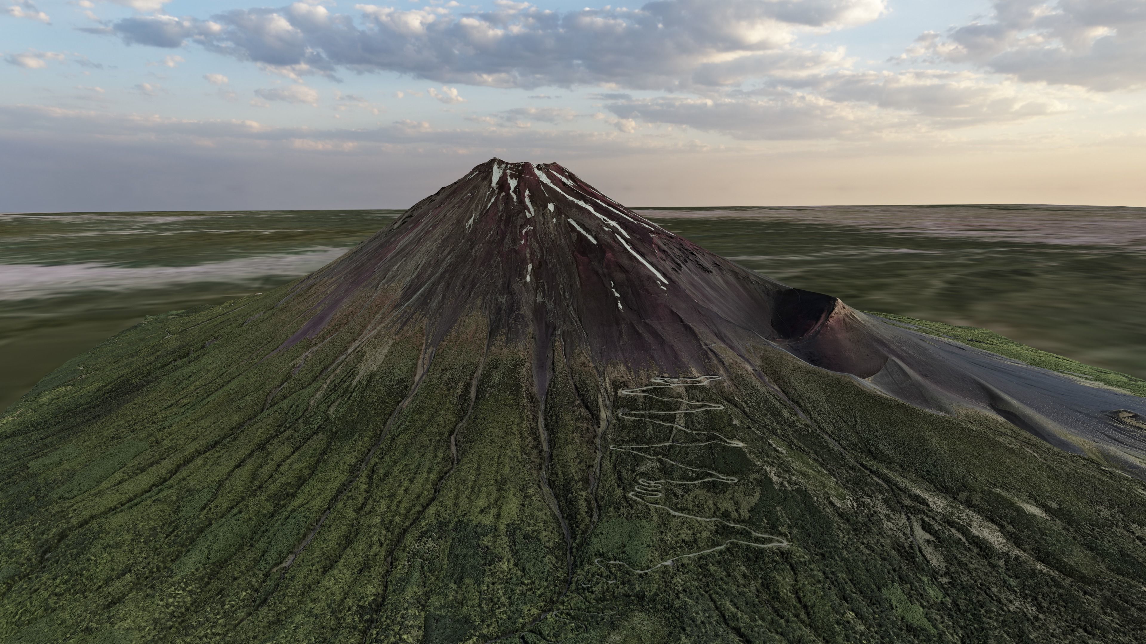 Mount Fuji Multipurpose Terrain Model 3D model_7