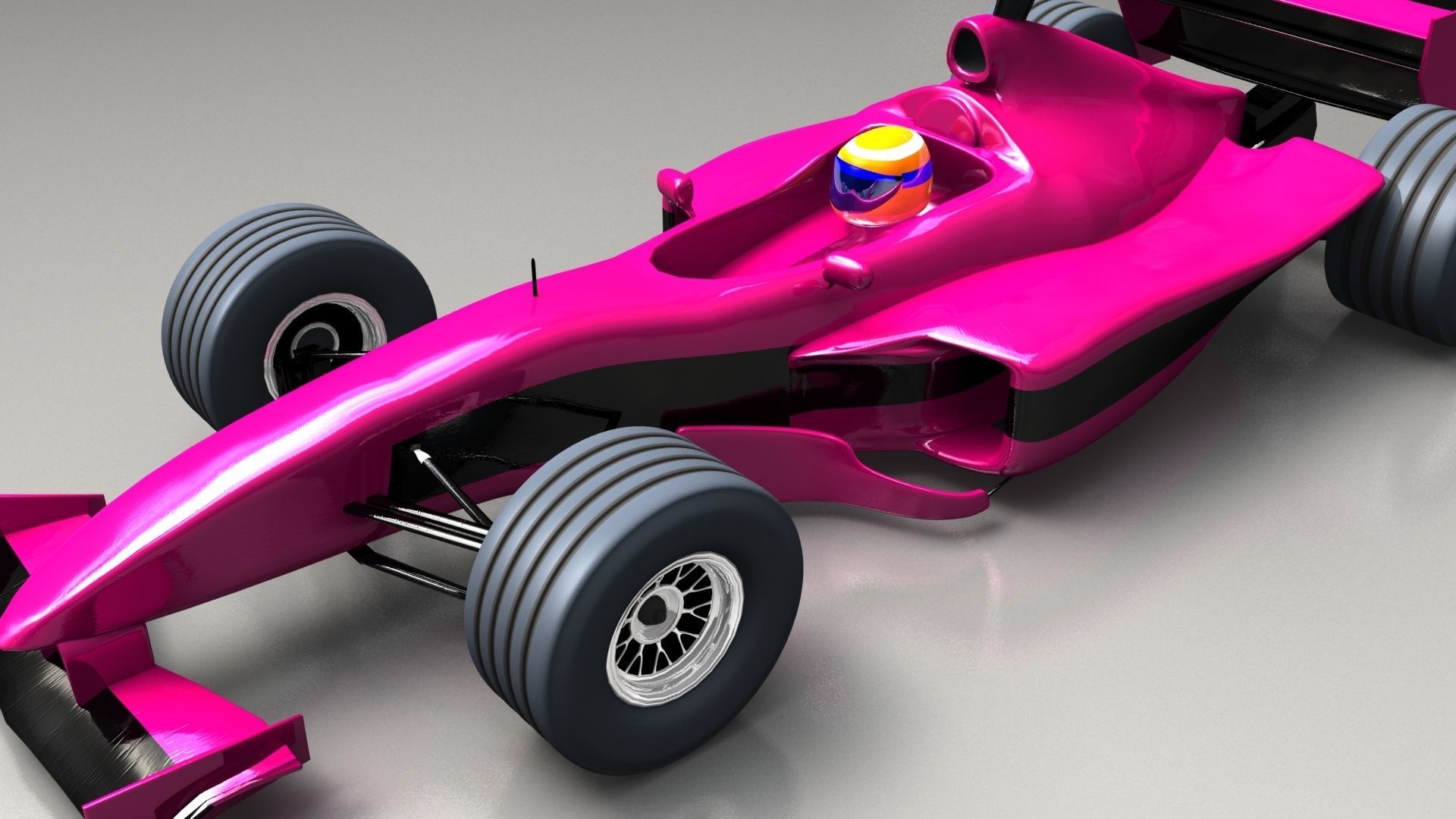Formula 1 racing car 3D model_5