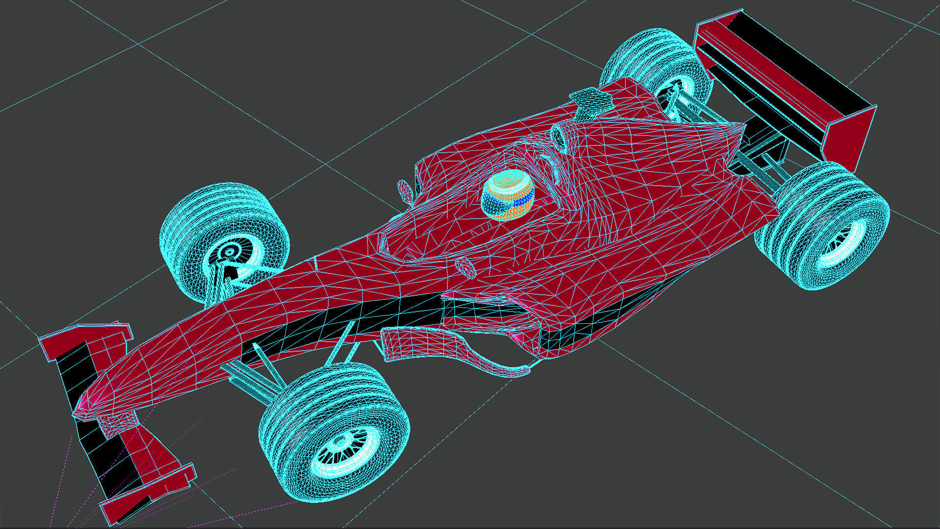 Formula 1 racing car 3D model_7