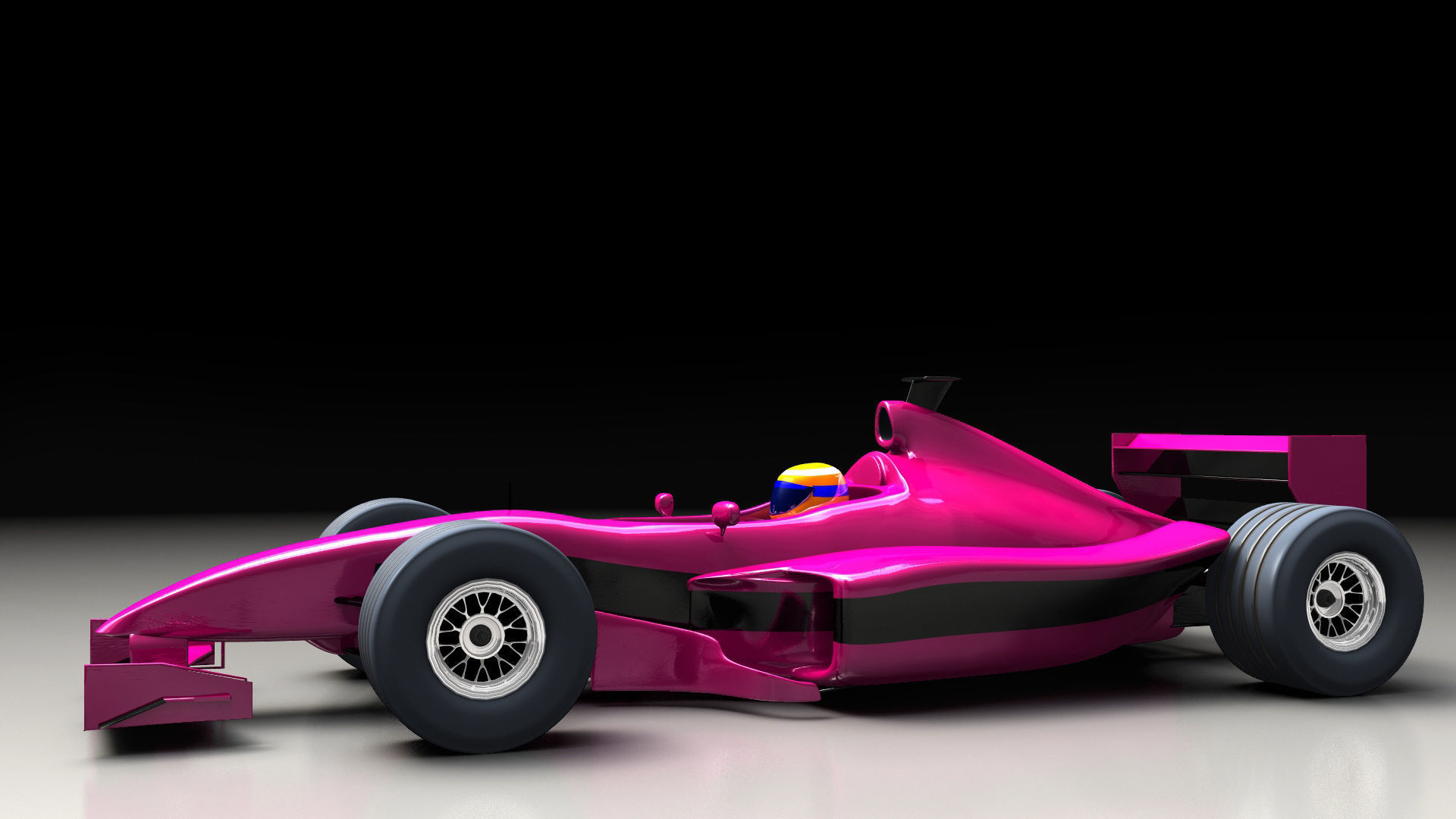 Formula 1 racing car 3D model_3