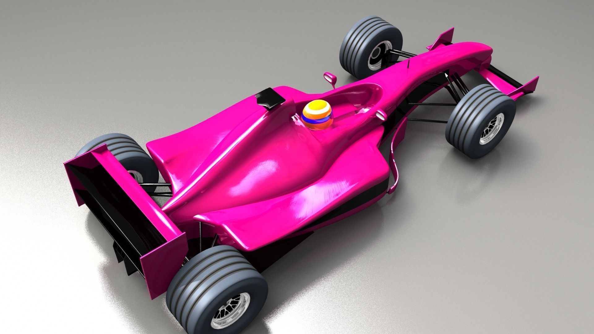 Formula 1 racing car 3D model_6