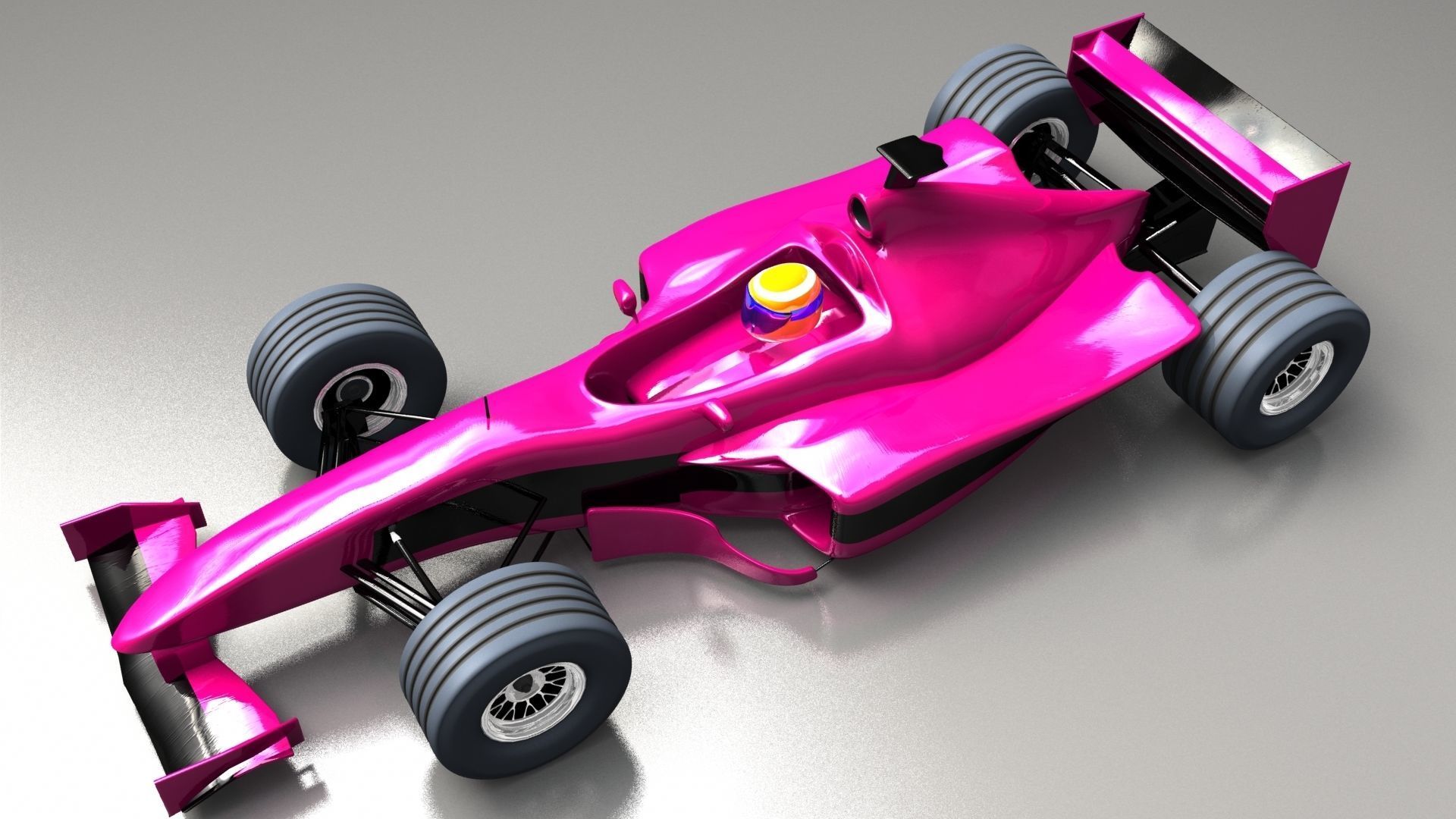 Formula 1 racing car 3D model_1