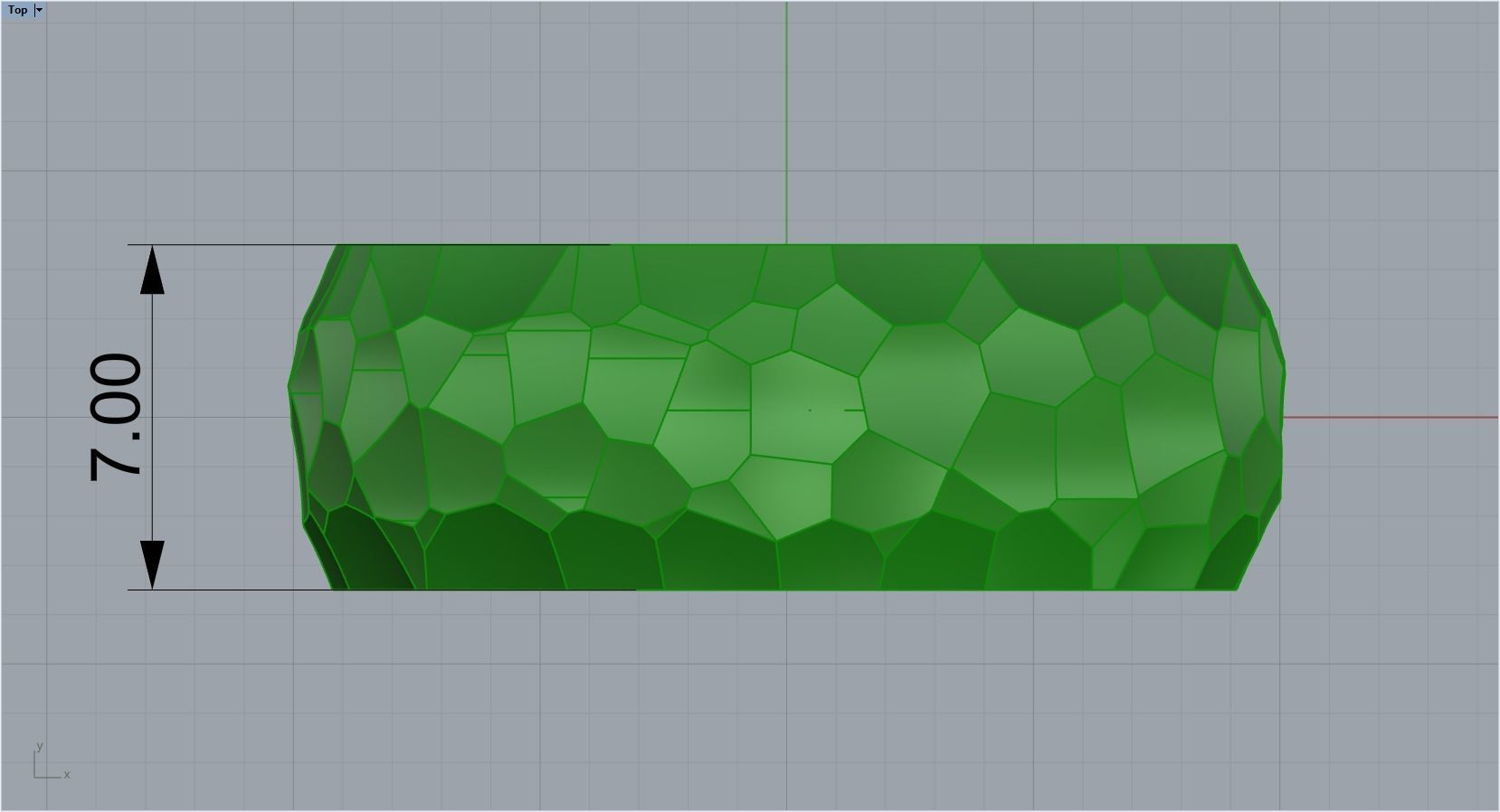 ring with Voronoi ornament 3D print model_1