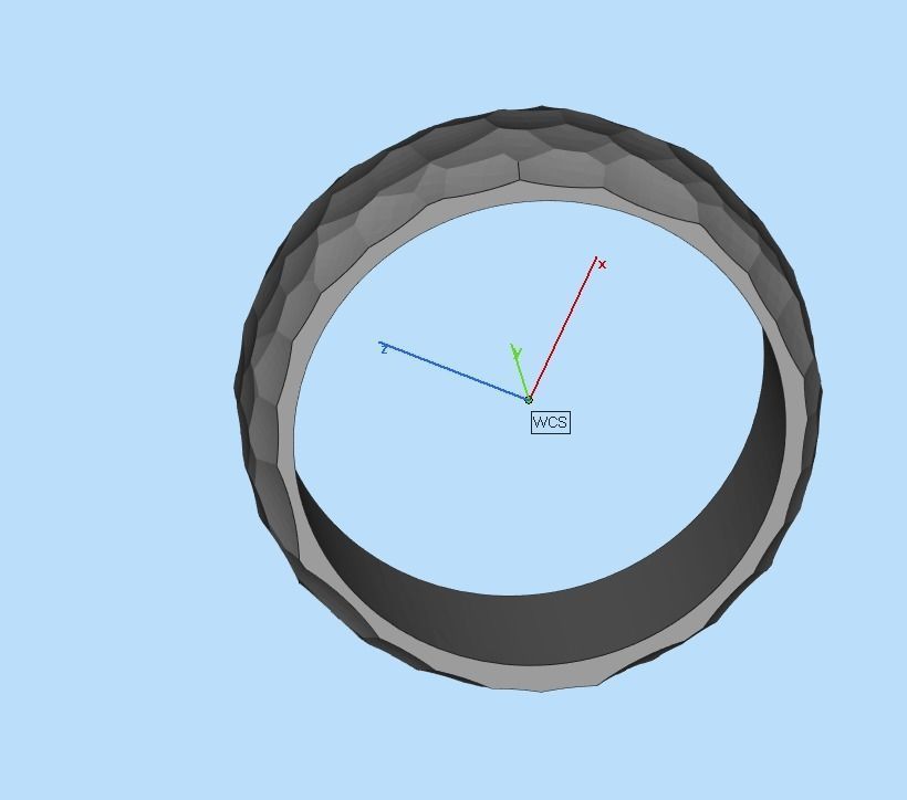 ring with Voronoi ornament 3D print model_21