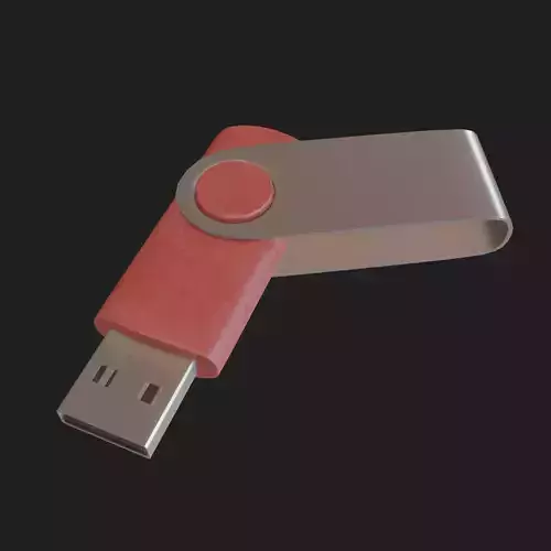 Flash-disk Stylised Weathered Game-ready PBR