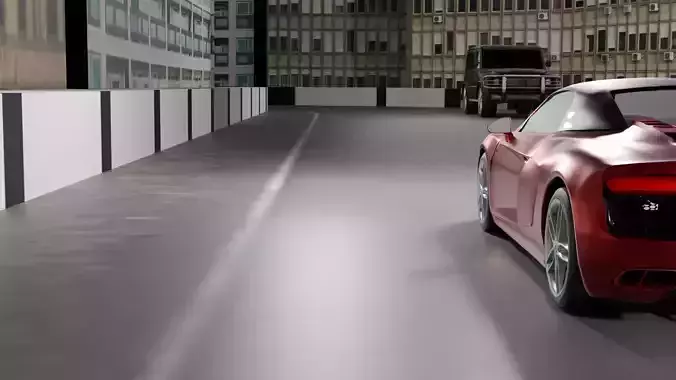 car animation scene