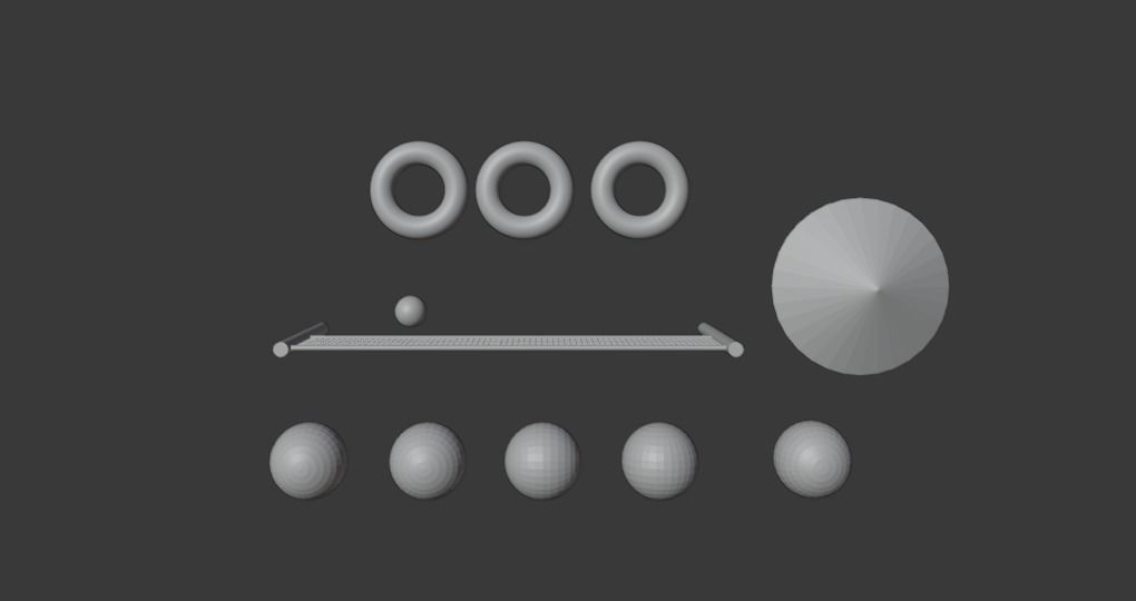 Asset pack on the theme of relaxing on the beach Low-poly 3D model_5