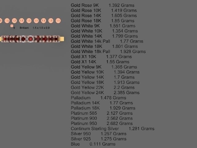 9 stone ring stl verified 3D print model_7