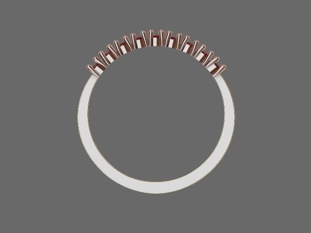 9 stone ring stl verified 3D print model_3