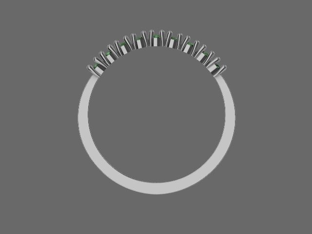 9 stone ring stl verified 3D print model_9