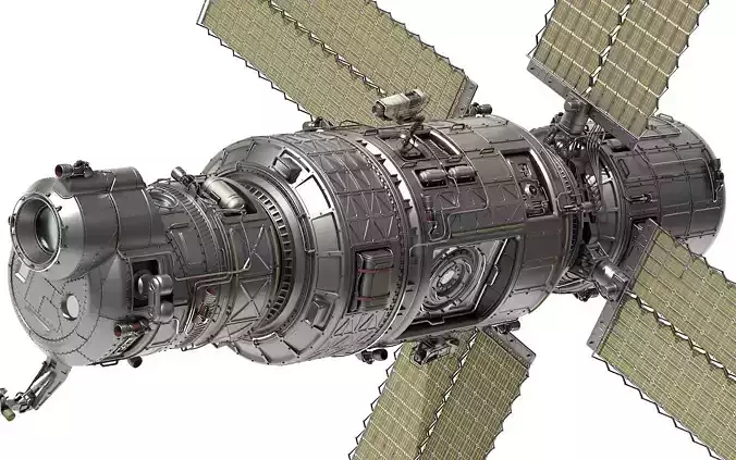 Scifi Spacestation 3D model