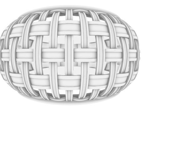 7 Modern jali tile ring  stl verified 3D print model_9