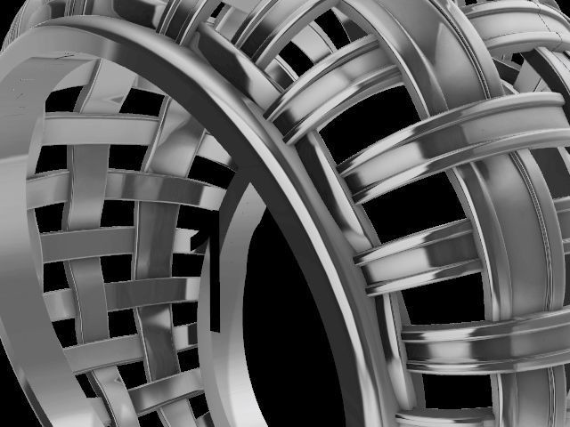 6 Modern jali tile ring  stl verified 3D print model_8