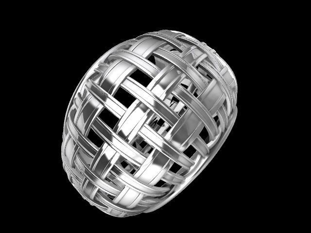 6 Modern jali tile ring  stl verified 3D print model_10