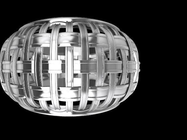 6 Modern jali tile ring  stl verified 3D print model_1