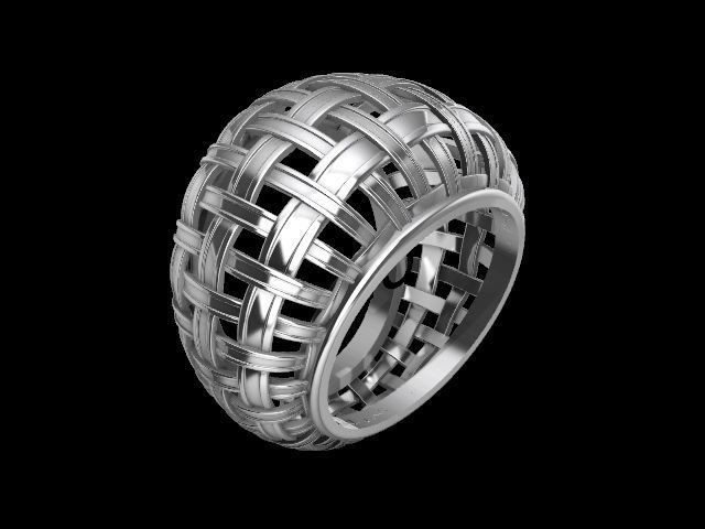 6 Modern jali tile ring  stl verified 3D print model_5