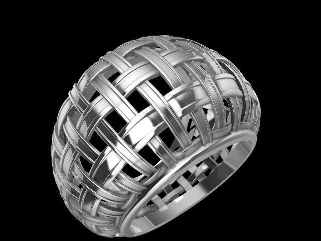 6 Modern jali tile ring  stl verified 3D print model_9