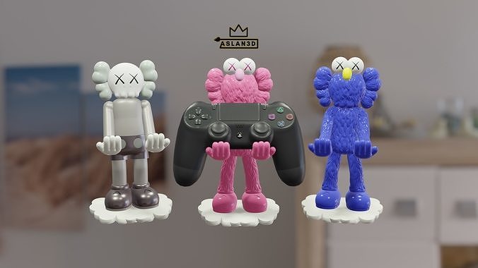 KAWS AND BFF PORTA JOYSTICK 3D print model