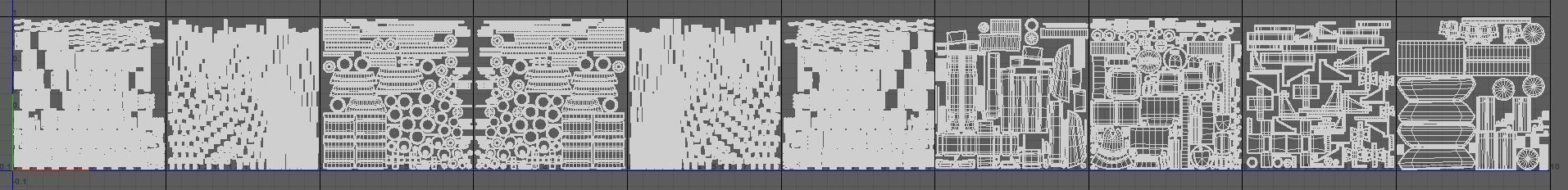 Small tank  Low-poly 3D model_9