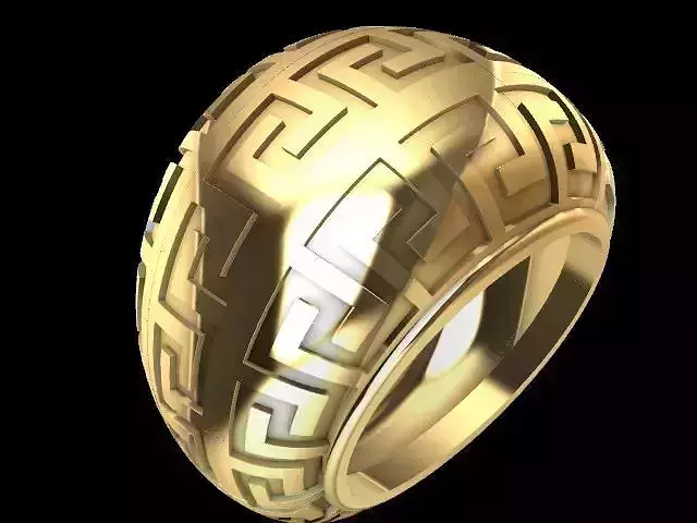 4 Modern jali tile ring  stl verified