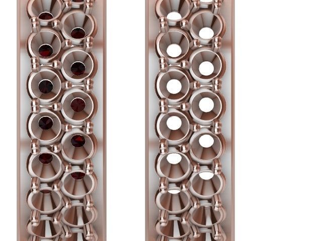 2 row infinity diamond ring stl verified 3D print model_19