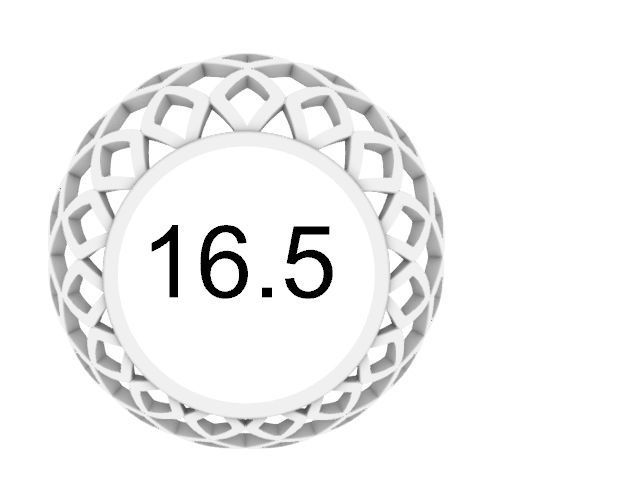 2 Modern jali tile ring stl verified 3D print model_2