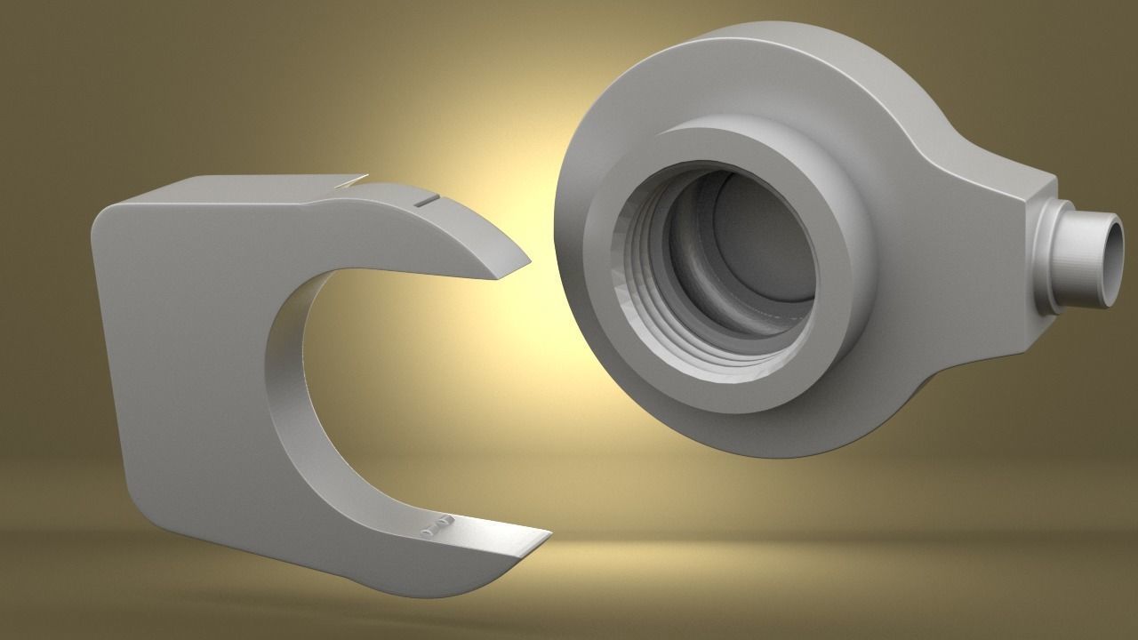 Airsoft AVON Protection mount Hollow body   3D print model_9