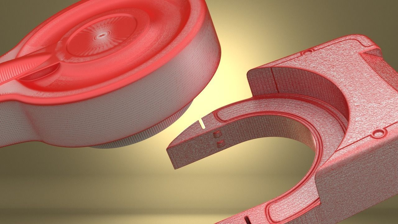 Airsoft AVON Protection mount Hollow body   3D print model_3