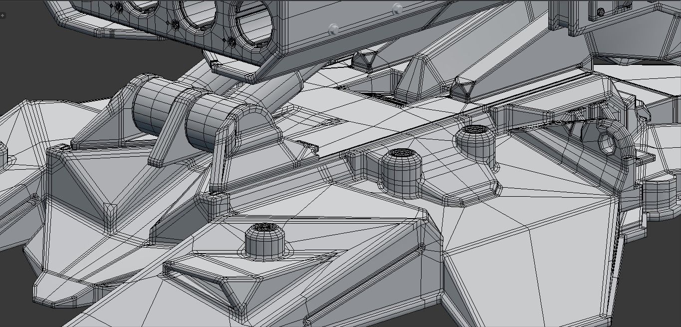 SciFi Missile Launcher 3D model_7