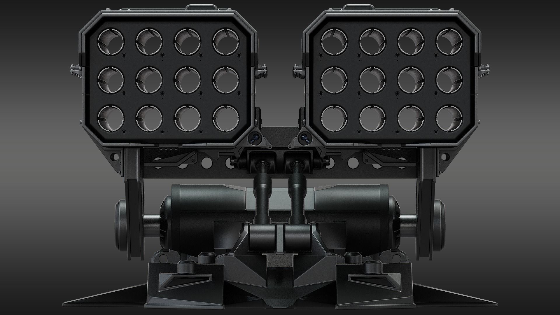 SciFi Missile Launcher 3D model_5